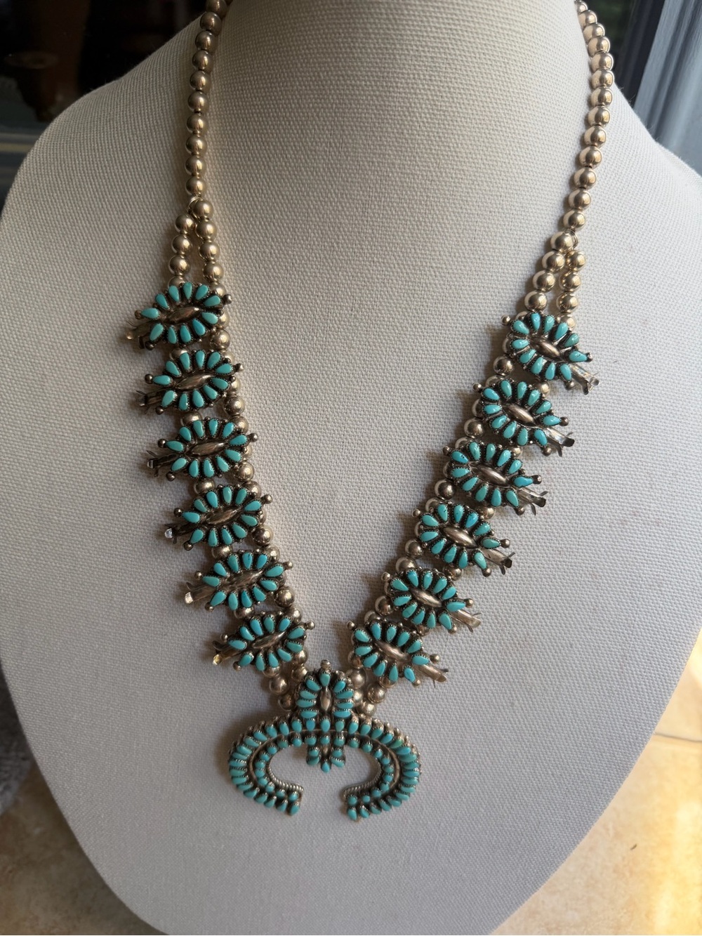 Squash Blossom Zuni Necklace